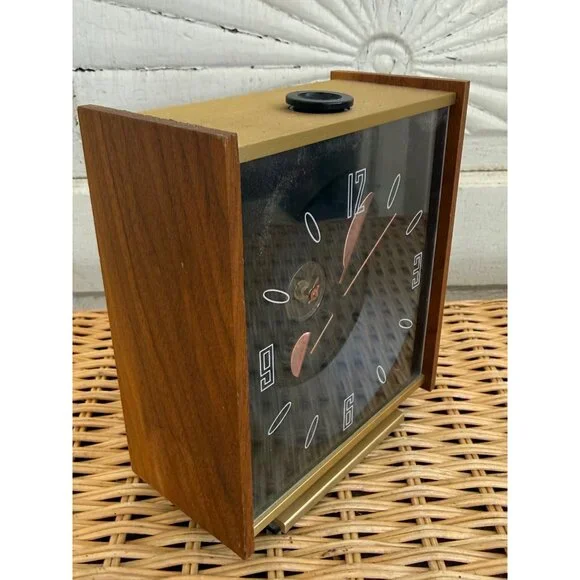 Vintage 60's MCM Stancraft High Time Ceiling Projecting Illuminating Alarm Clock - Picture 2 of 16